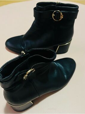 Women's Tory Burch  Ankle Boots with Gold Trim